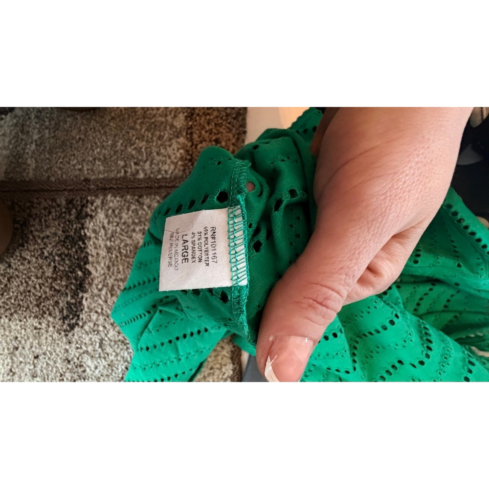 Women's Kim & Cami Green Short Sleeve Tee L - Picture 9 of 9
